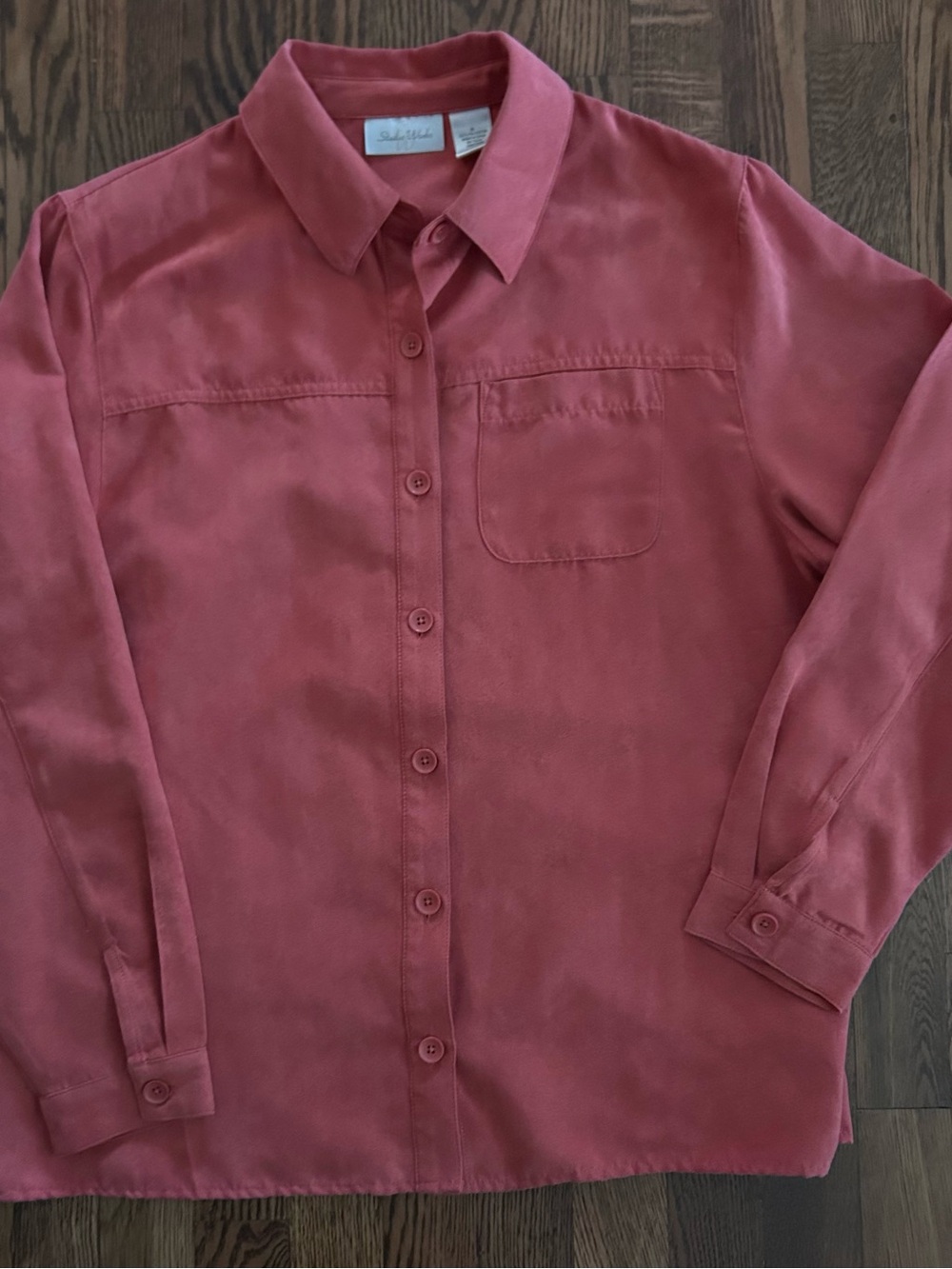 Studio Works Coral Long-Sleeve Button-Down Shirt